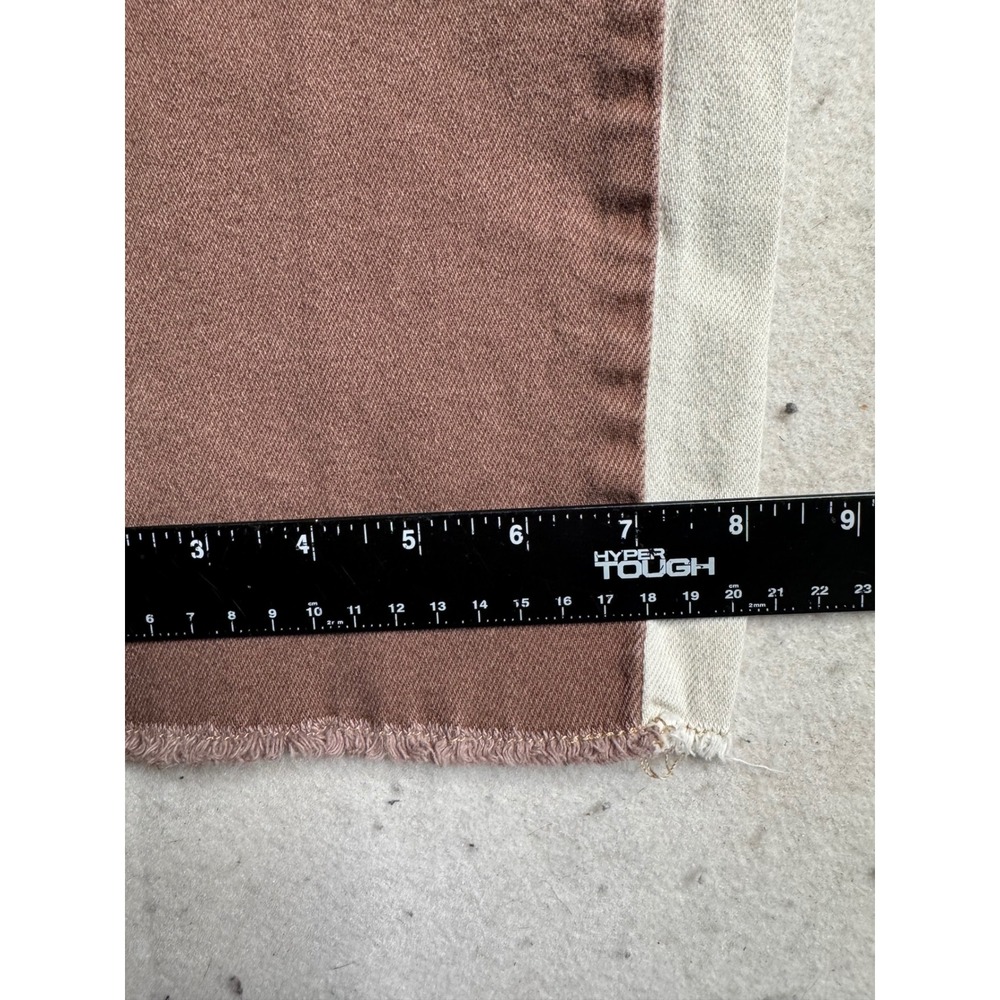 Hollister Ultra High-Rise Dad Jeans Patchwork Brown Tan Cream W27 L31 Colorblock - Picture 4 of 8